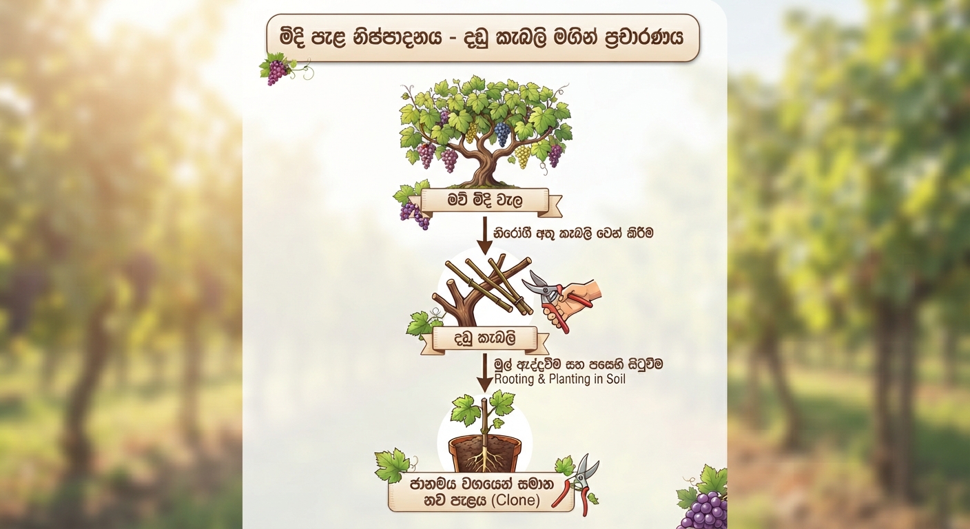 ඇට නැති මිදි බෝ වන්නේ කෙසේද? සොබාදහමේ විස්මිත ජෛව විද්යාත්මක රහස 2 ඇට නැති මිදි